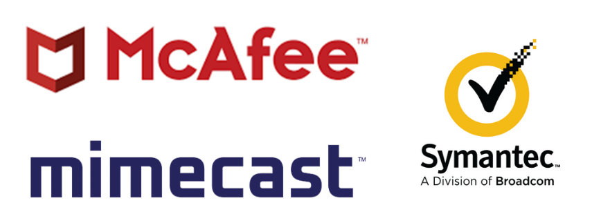 McAfee, Symantec, mimecast